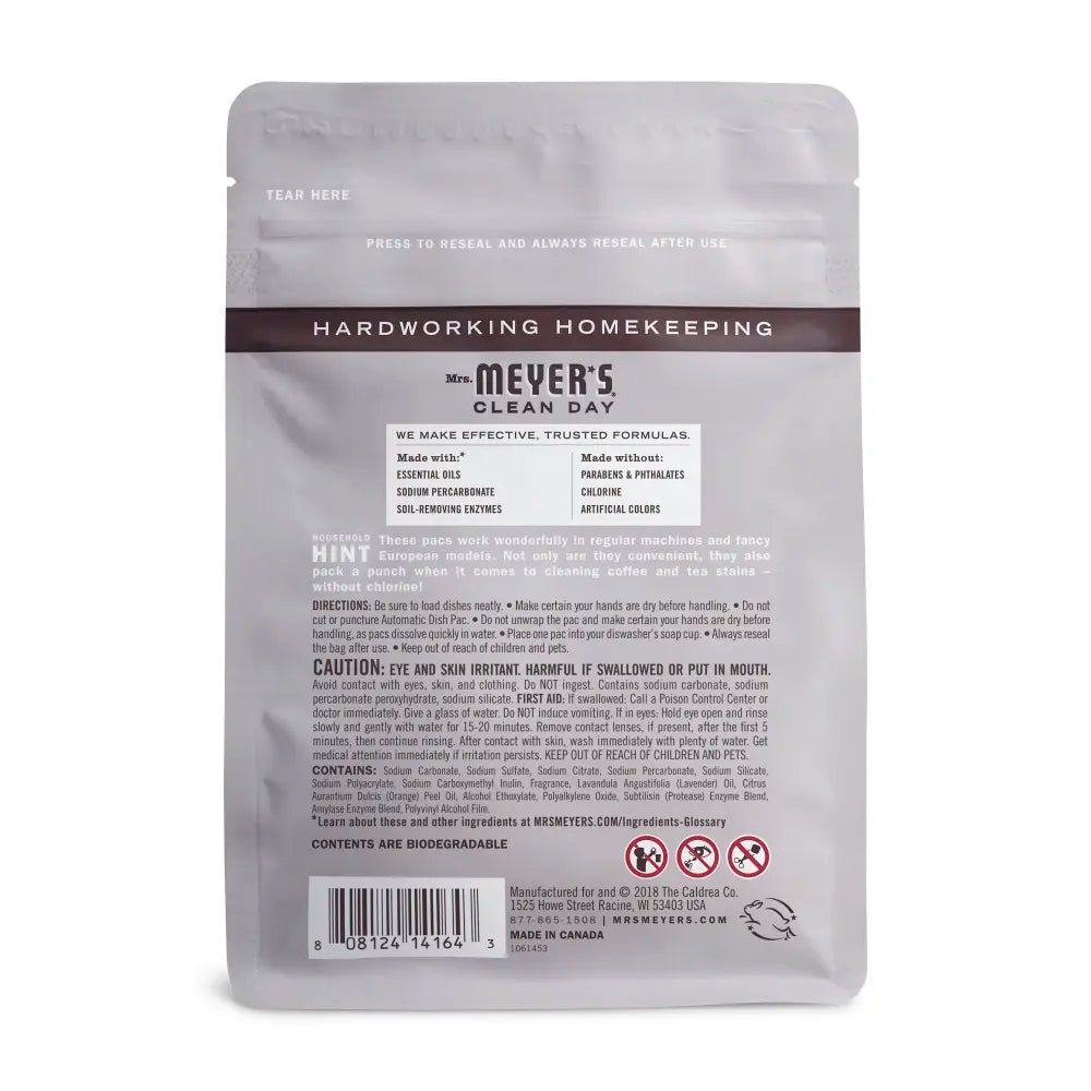 Mrs. Meyer's Lavender Automatic Dish Packs