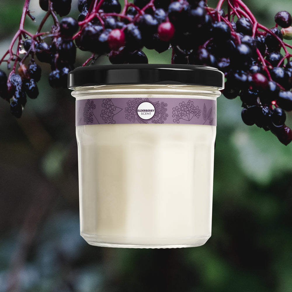 Elderberry Soy Candle Large