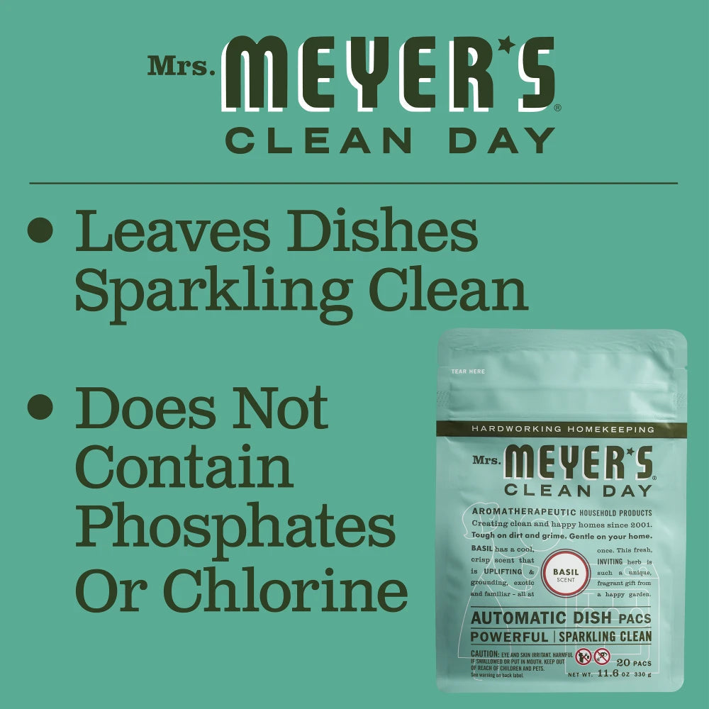 Mrs. Meyer's Basil Automatic Dish Packs