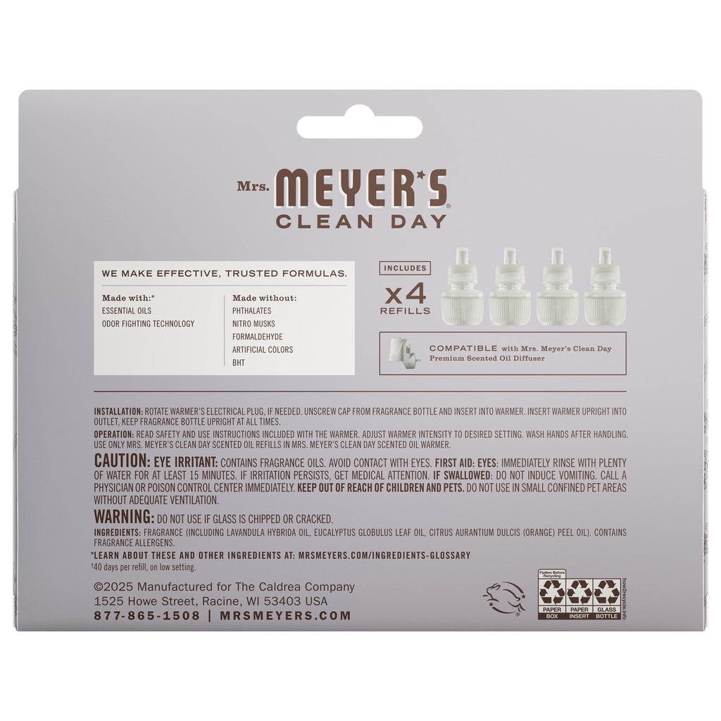 Lavender Plug In Scented Oil Refill 4-Pack