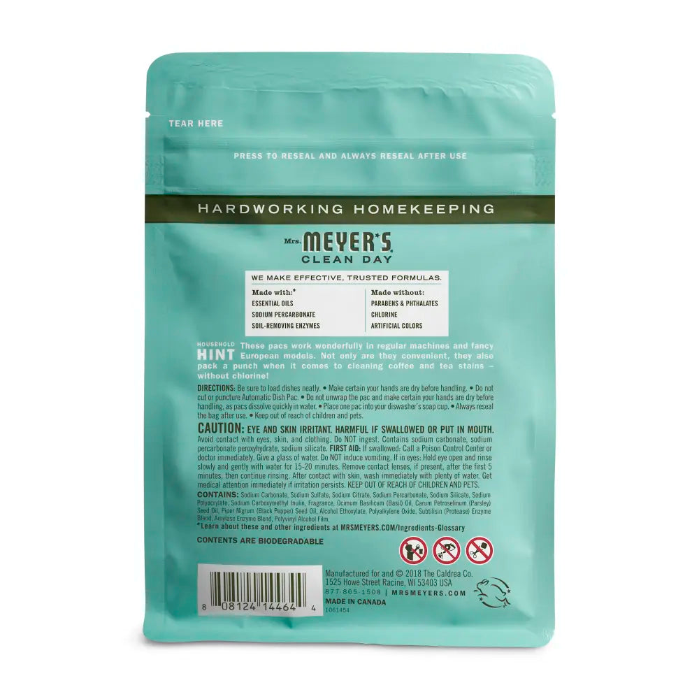 Mrs. Meyer's Basil Automatic Dish Packs