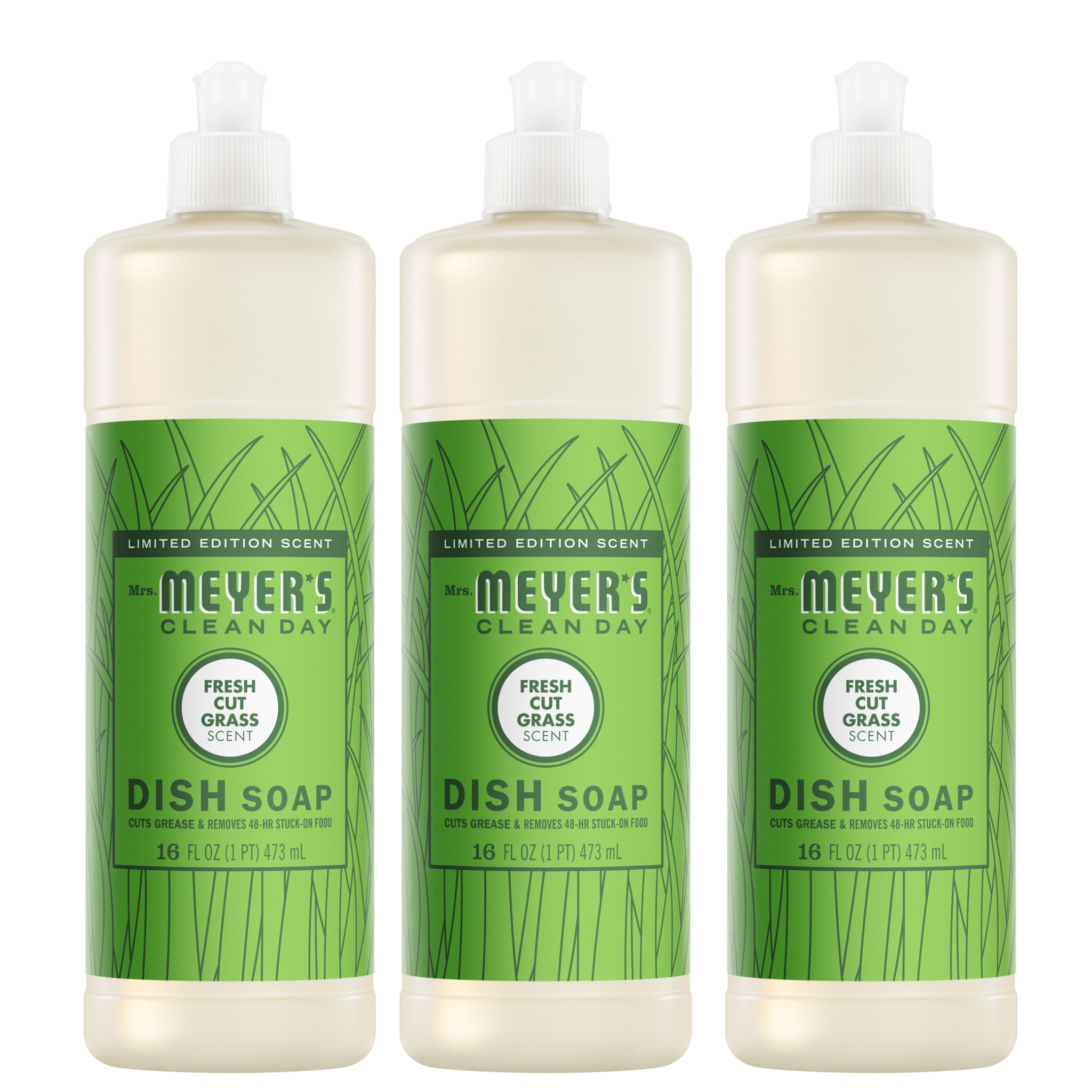 Mrs. Meyer's Fresh Cut Grass Dish Soap 3-count bundle
