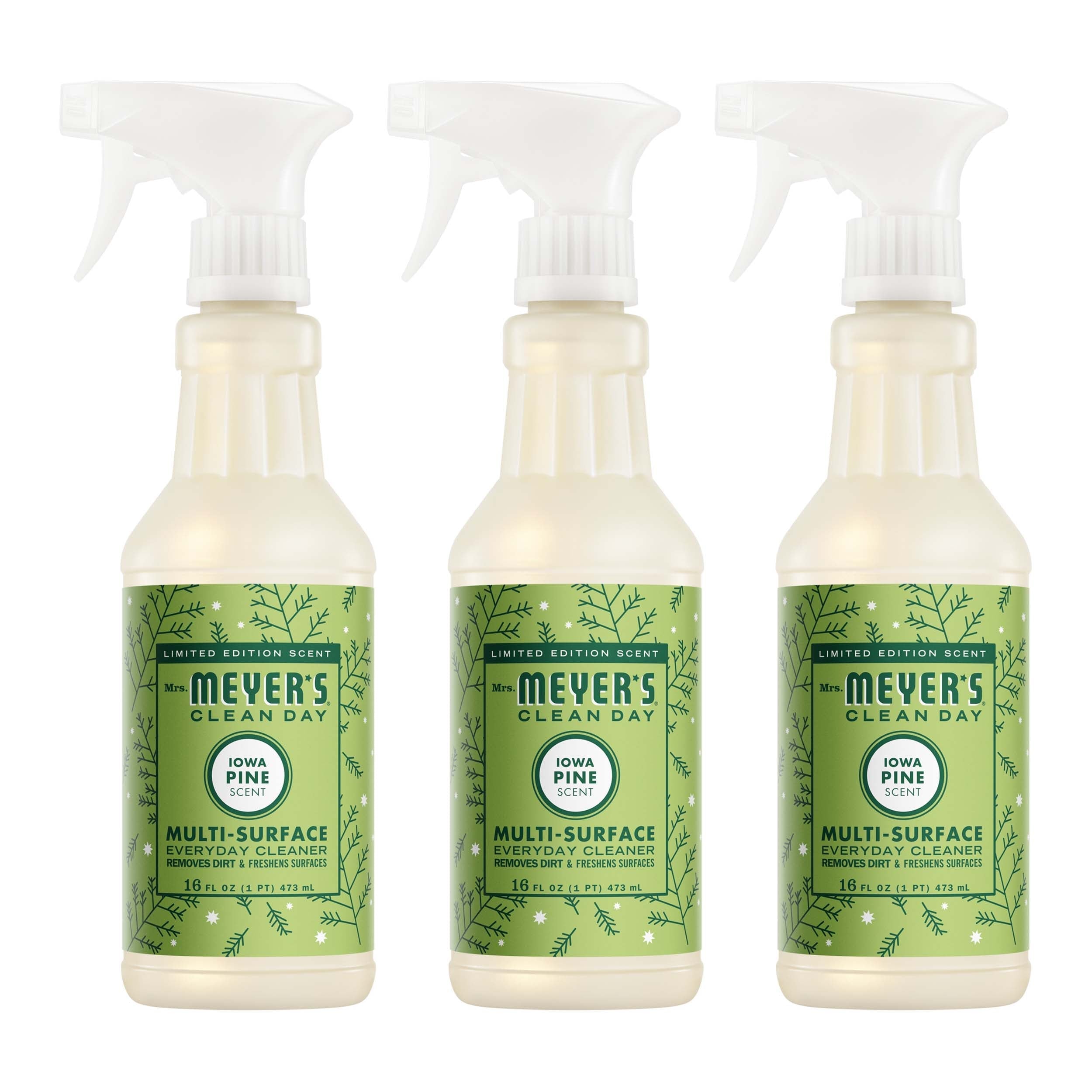 Mrs. Meyer's Iowa Pine Multi-Surface Everyday Cleaner 3-count Bundle