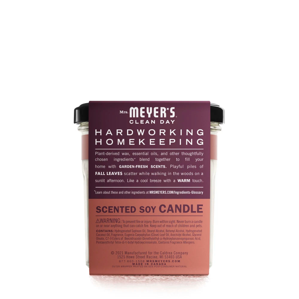 Mrs. Meyer's Fall Leaves Soy Candle Large