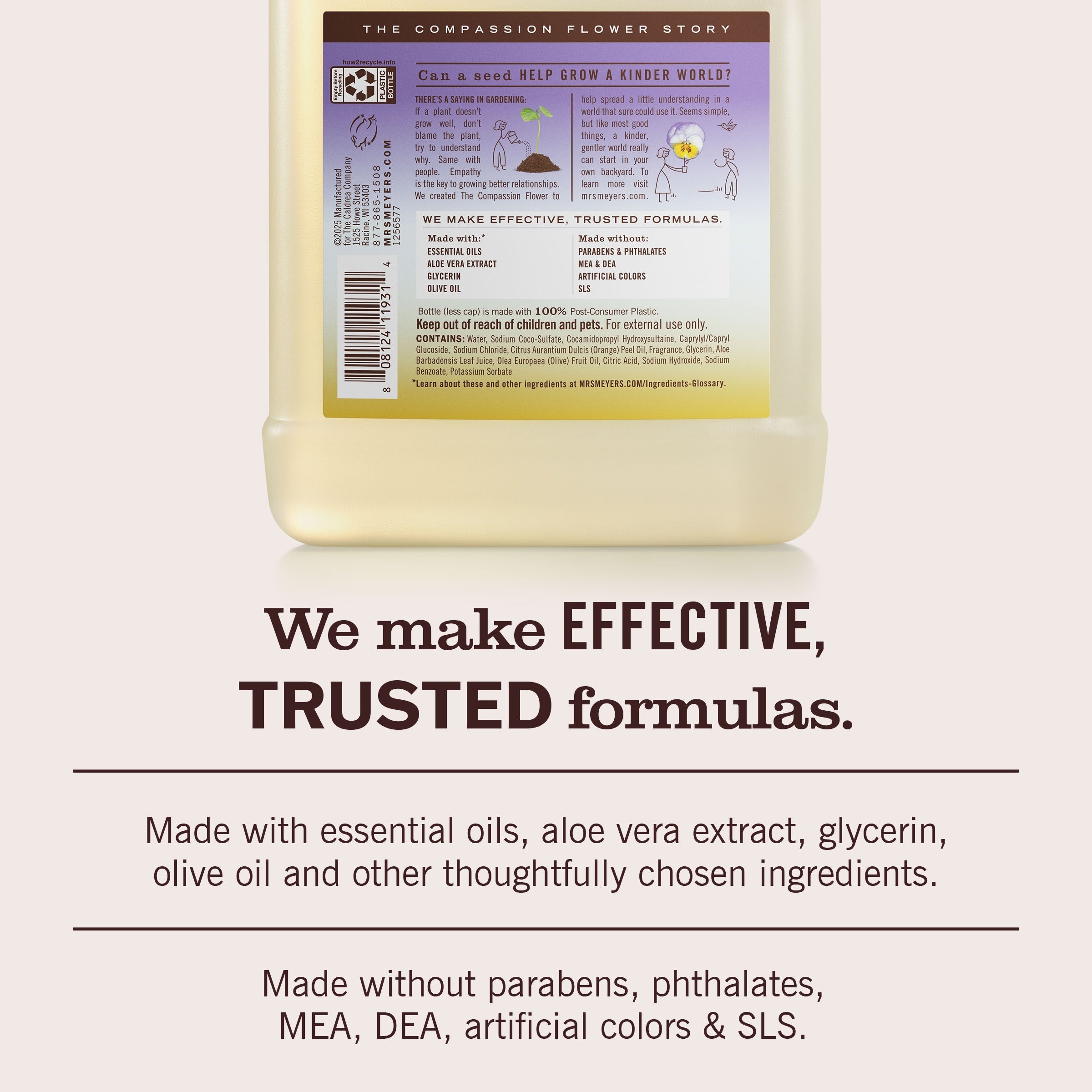 Mrs. Meyer's Compassion Flower Liquid Hand Soap Refill