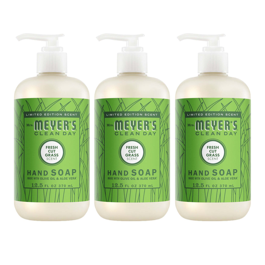 Mrs. Meyer's Fresh Cut Grass Liquid Hand Soap 3-count Bundle