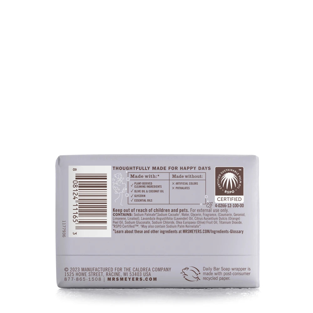 Mrs. Meyer's Lavender Daily Bar Soap