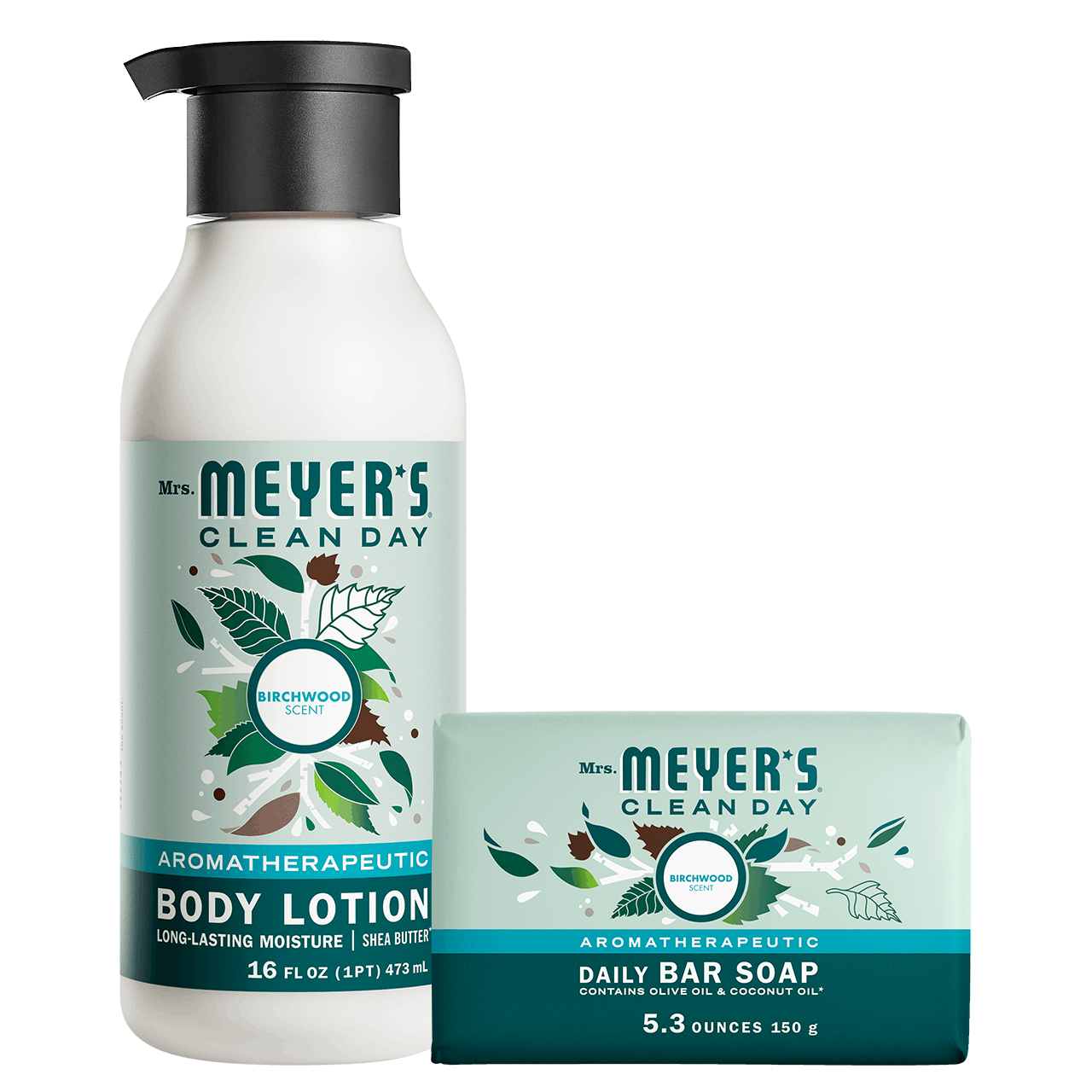Mrs. Meyer's Birchwood Bar Soap &amp; Body Lotion Set