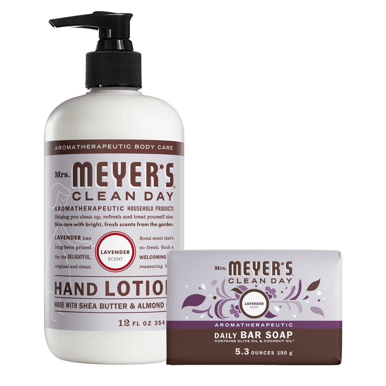 Mrs. Meyer's Lavender Bar Soap &amp; Hand Lotion Set
