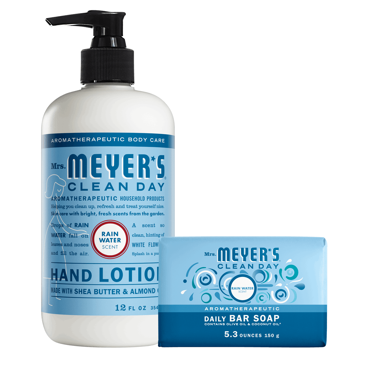 Mrs. Meyer's Rain Water Bar Soap &amp; Hand Lotion Set