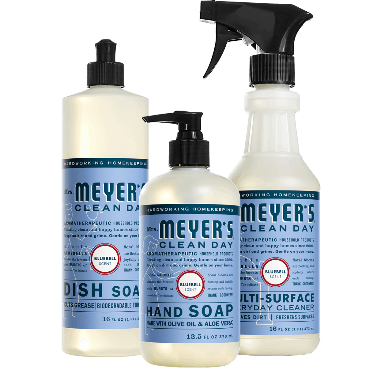 Mrs. Meyer's Bluebell Kitchen Basics Set