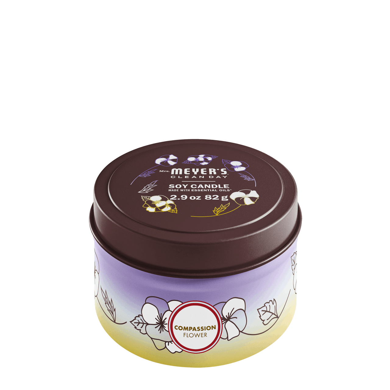 Mrs. Meyer's Compassion Flower Tin Candle