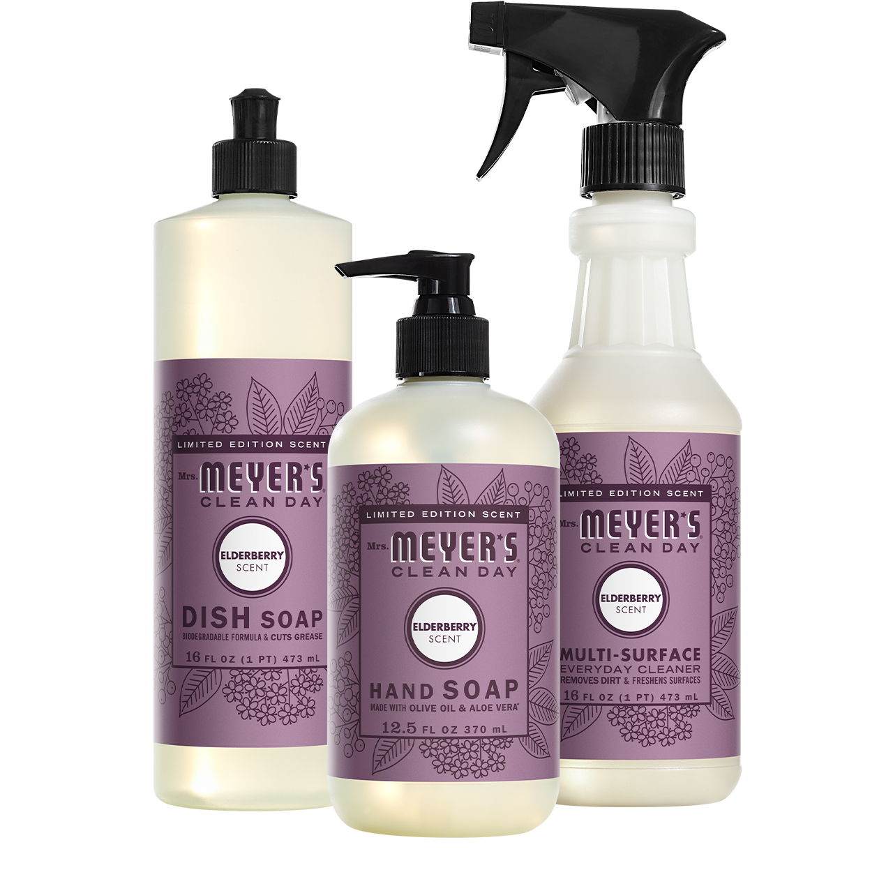 Mrs. Meyer's Elderberry Kitchen Basics Set