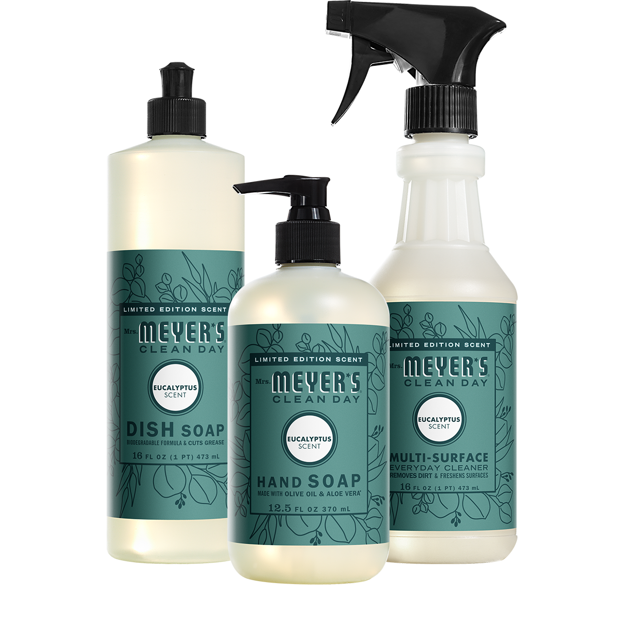 Mrs. Meyer's Eucalyptus Kitchen Basics Set