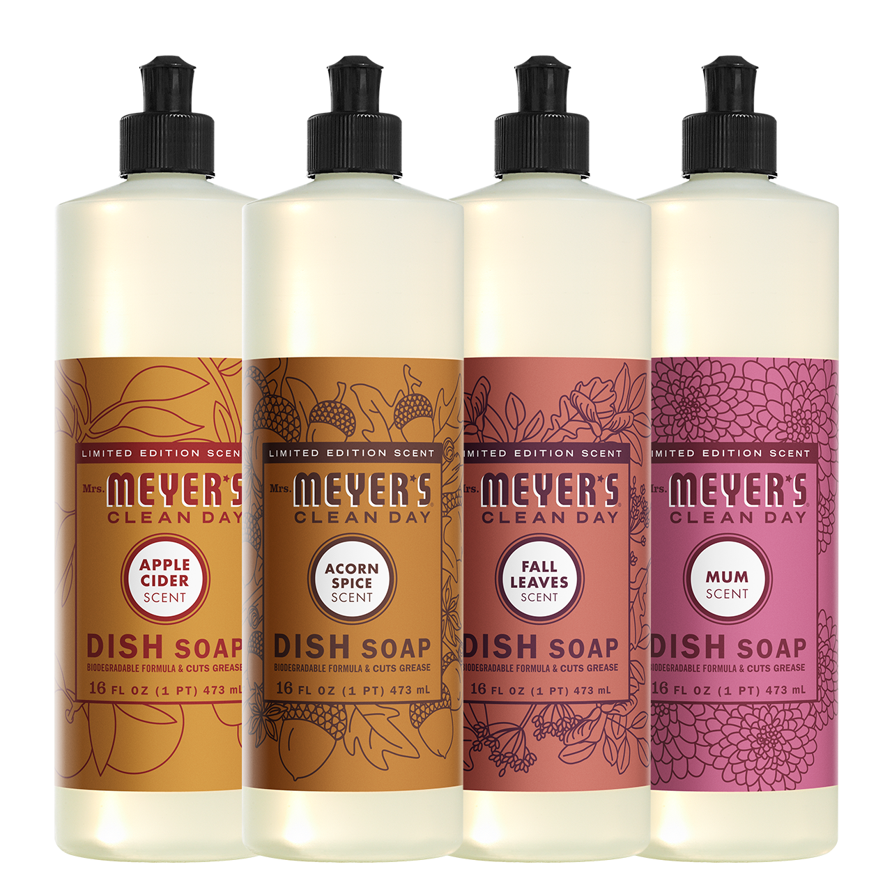 Mrs. Meyer's Fall Seasonal Dish Soap Collection
