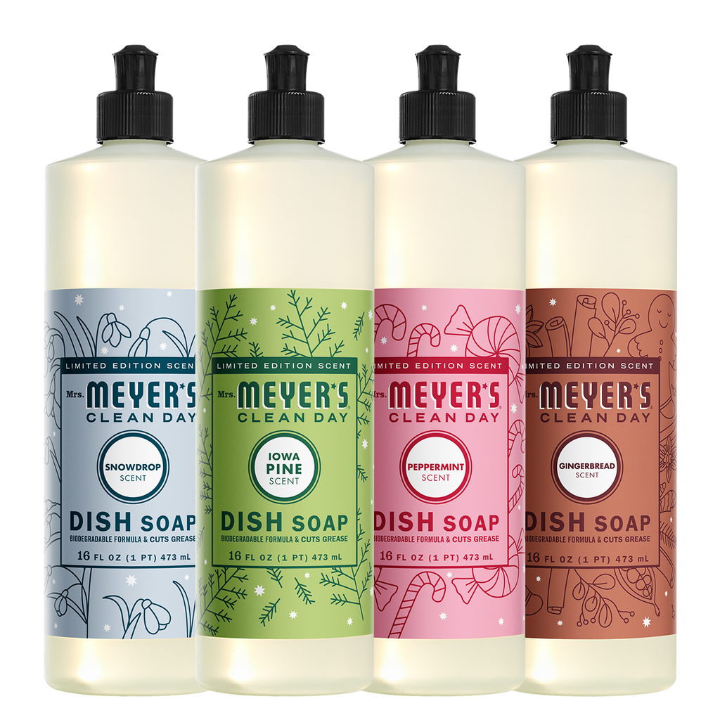 Mrs. Meyer's Holiday Seasonal Dish Soap Collection