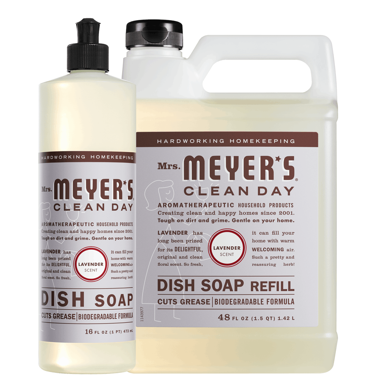 Mrs. Meyer's Lavender Dish Soap &amp; Refill Set