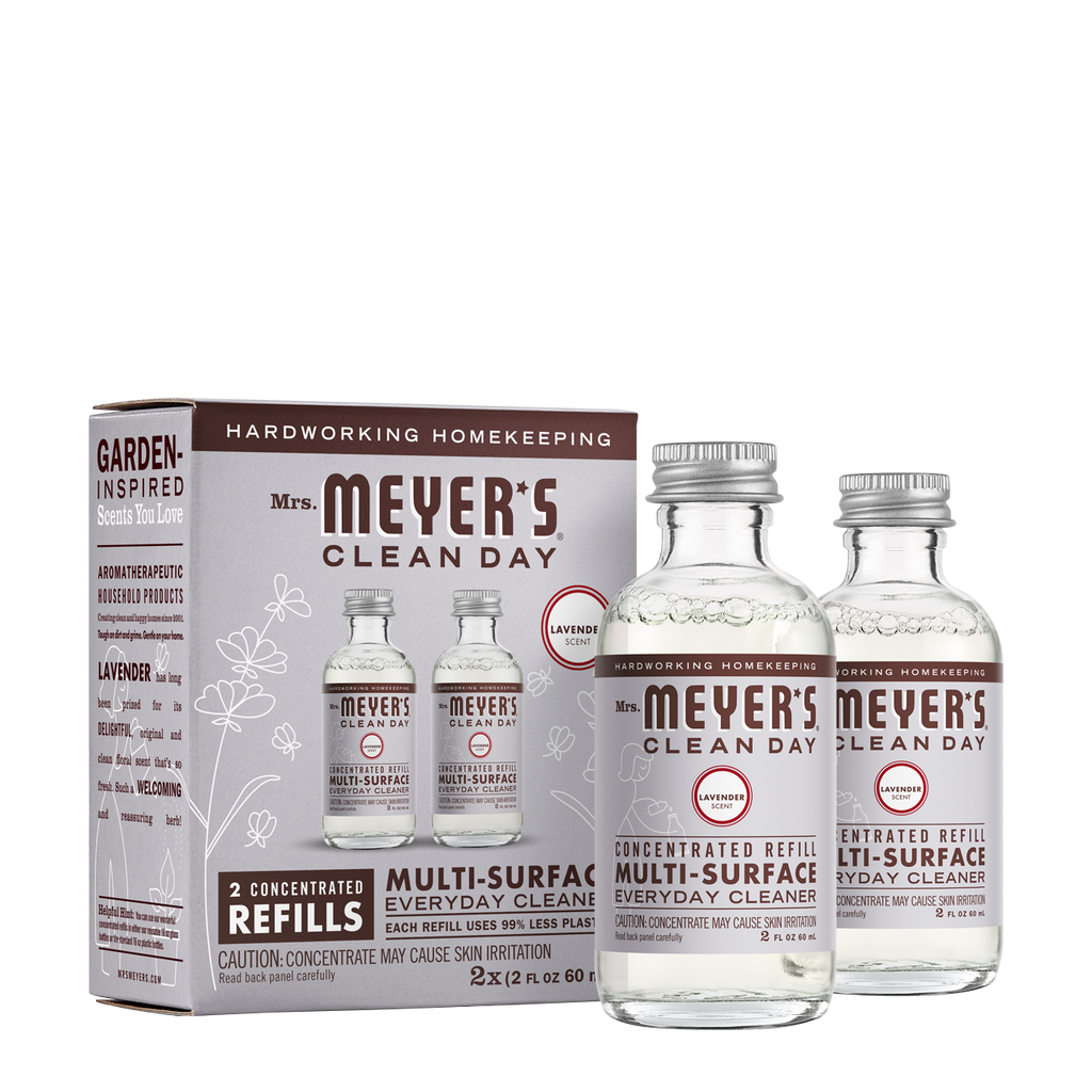 Mrs Meyer's Lavender Multi-Surface Everyday Cleaner Concentrate Refill 2- Pack