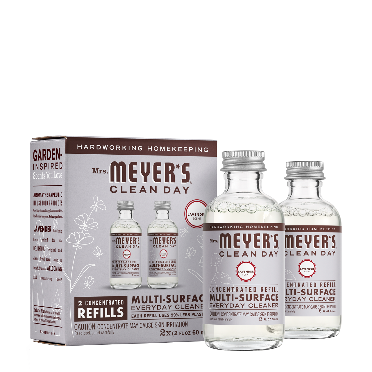 Mrs Meyer's Lavender Multi-Surface Everyday Cleaner Concentrate Refill 2- Pack