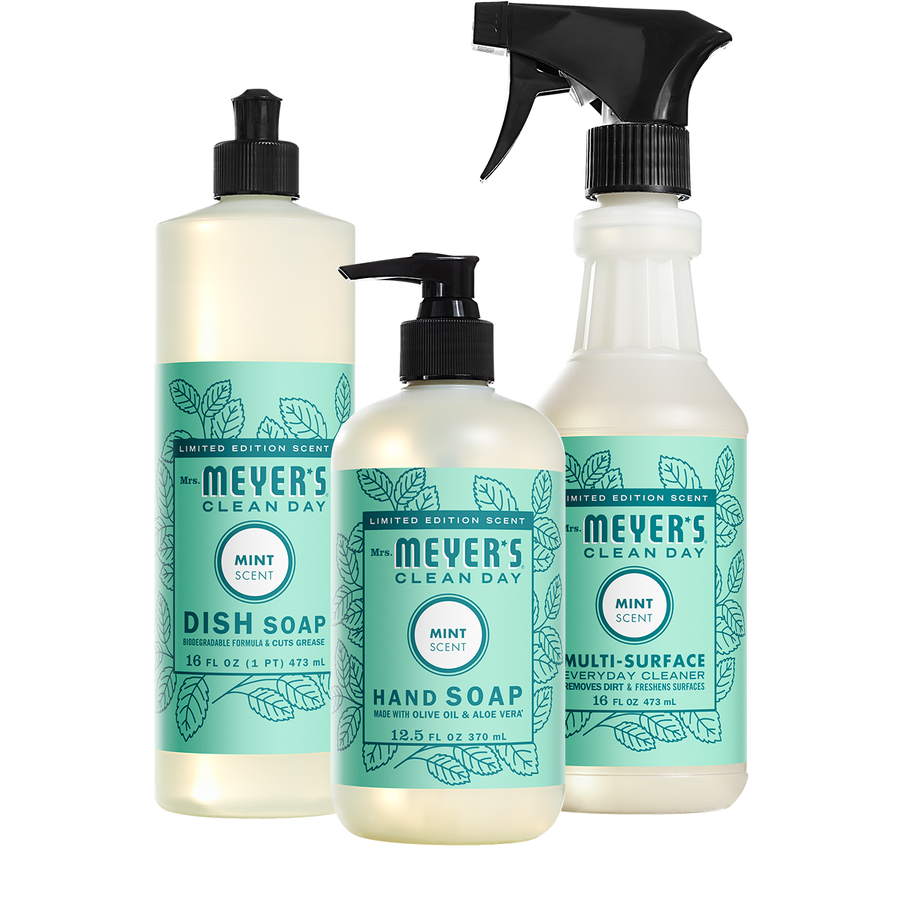 Mrs. Meyer's Mint Kitchen Basics Set