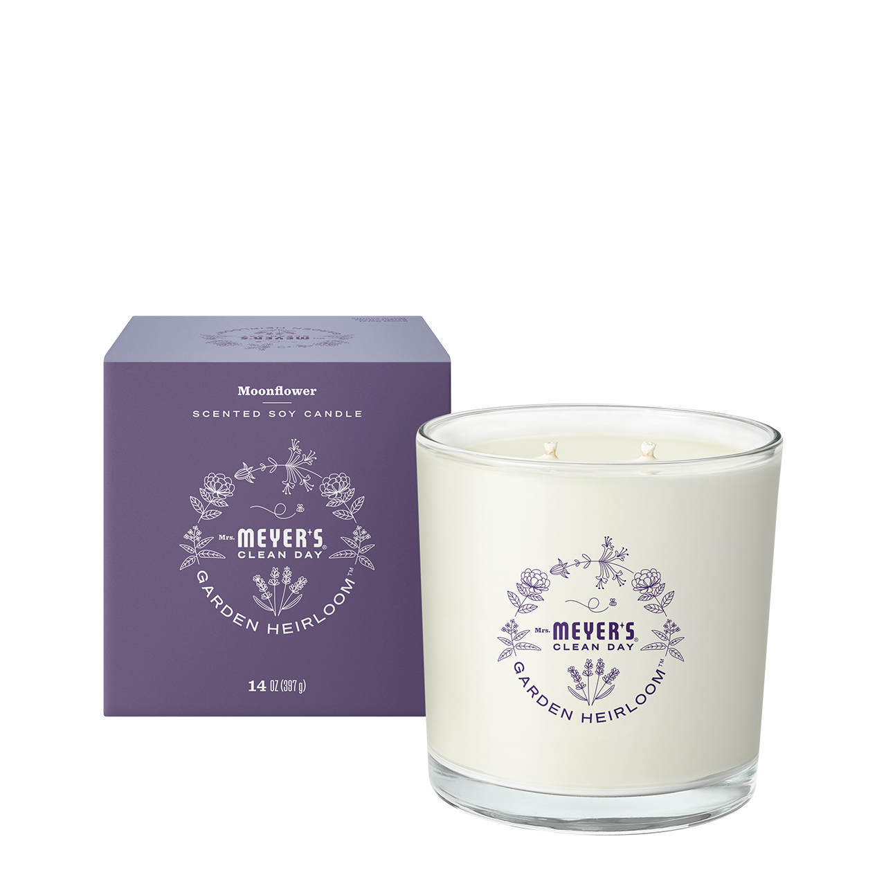 Mrs. Meyer's Moonflower Garden Heirloom Candle