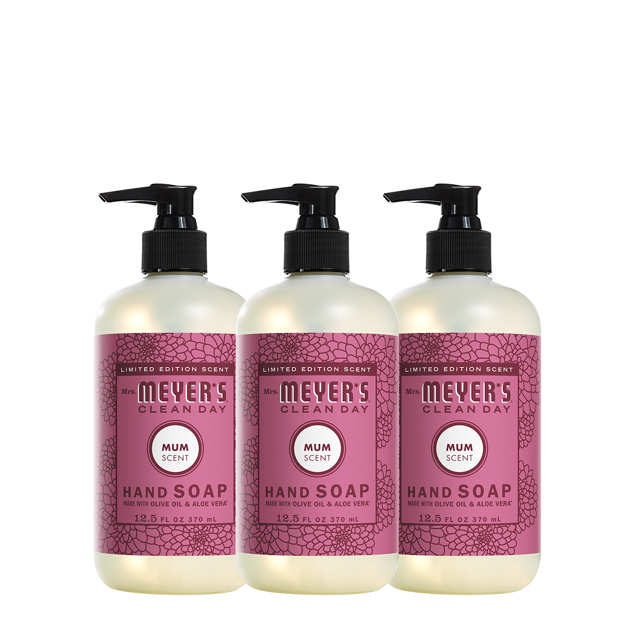 Mrs. Meyer's Mum Liquid Hand Soap 3-count Bundle