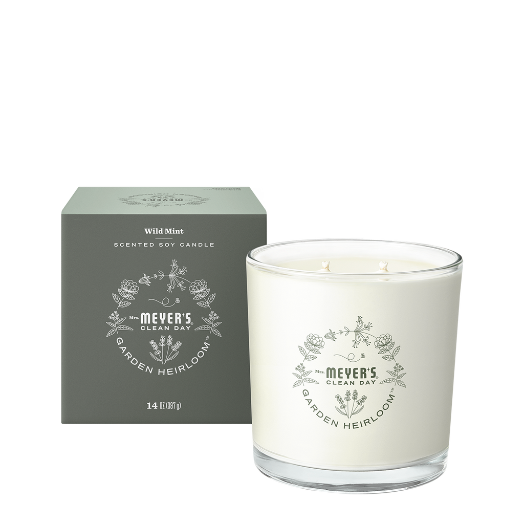 Mrs. Meyer's Wild Mint Garden Heirloom Candle