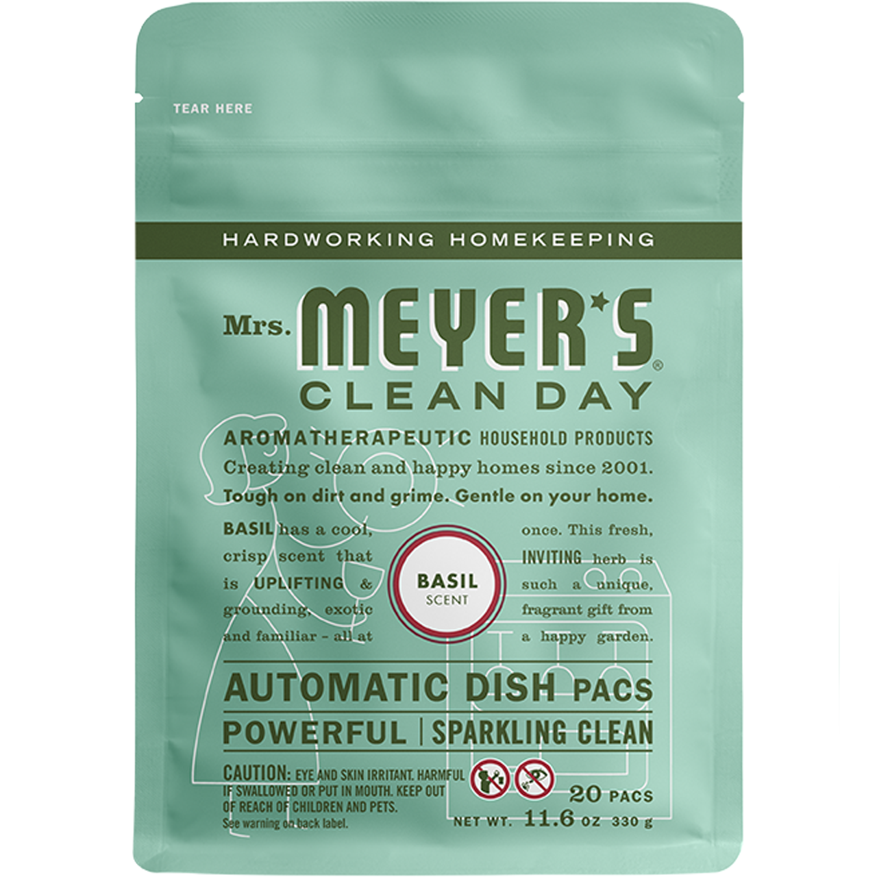 Mrs. Meyer's Basil Automatic Dish Packs