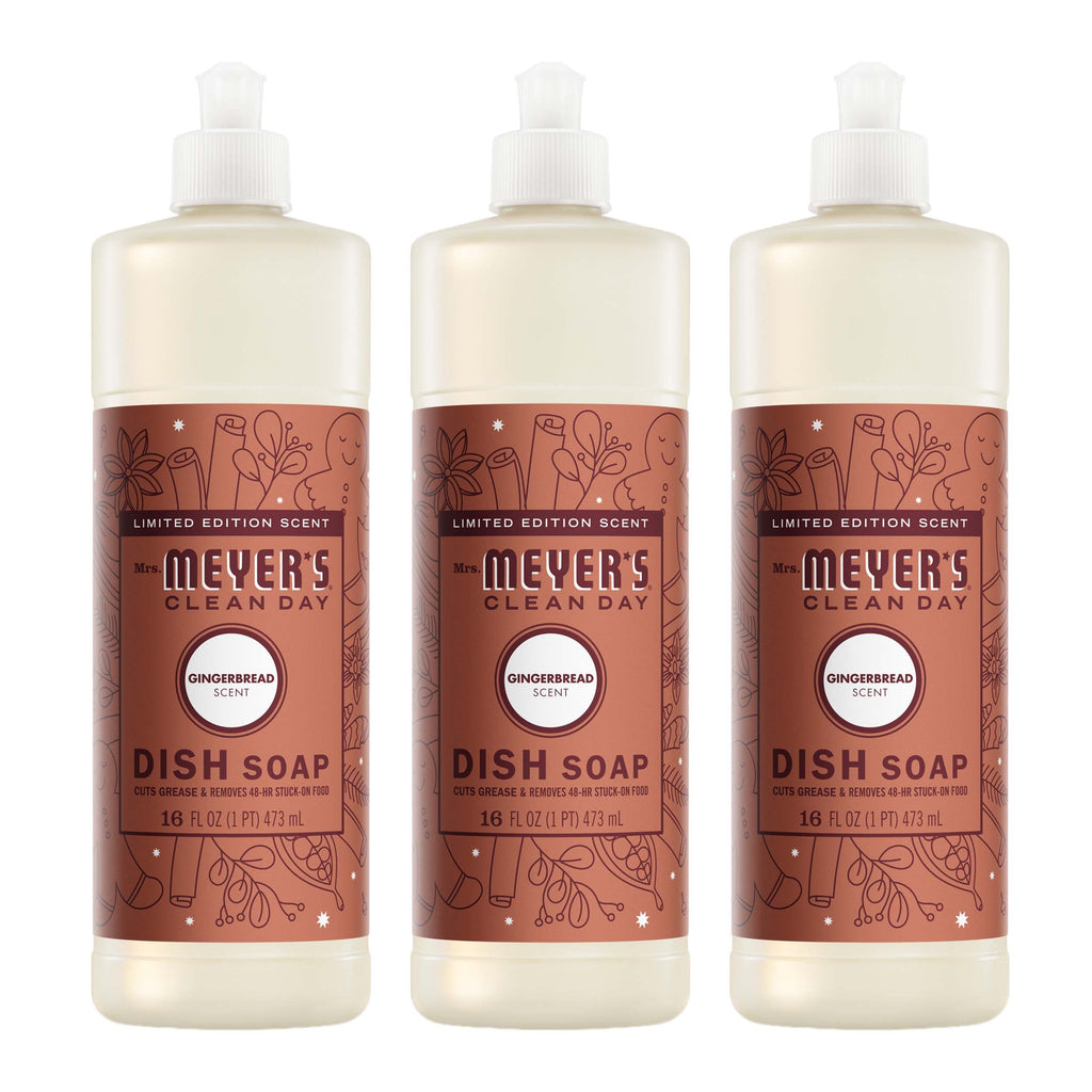 Mrs. Meyer's Gingerbread Dish Soap 3-count bundle