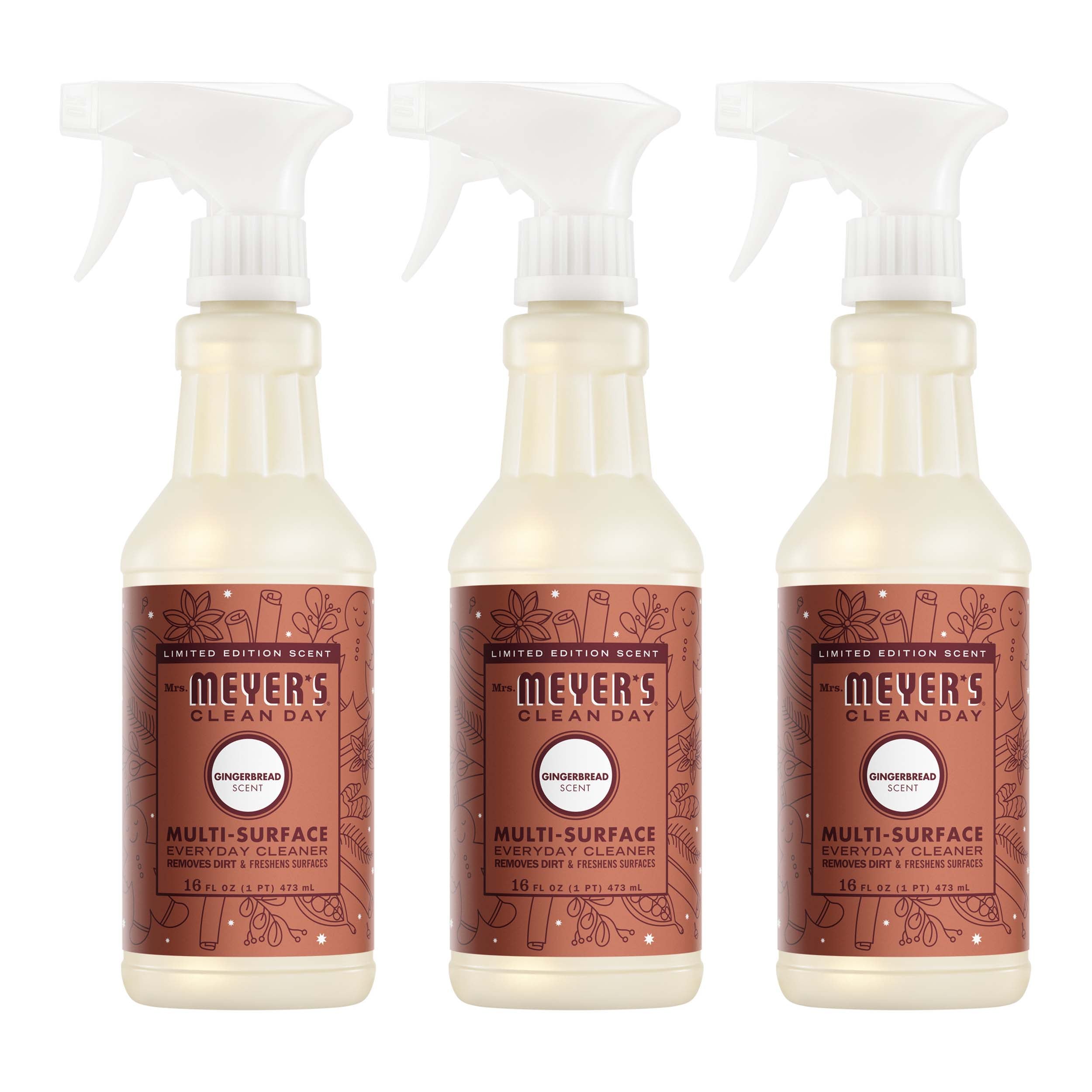 Mrs. Meyer's Gingerbread Multi-Surface Everyday Cleaner 3-count Bundle