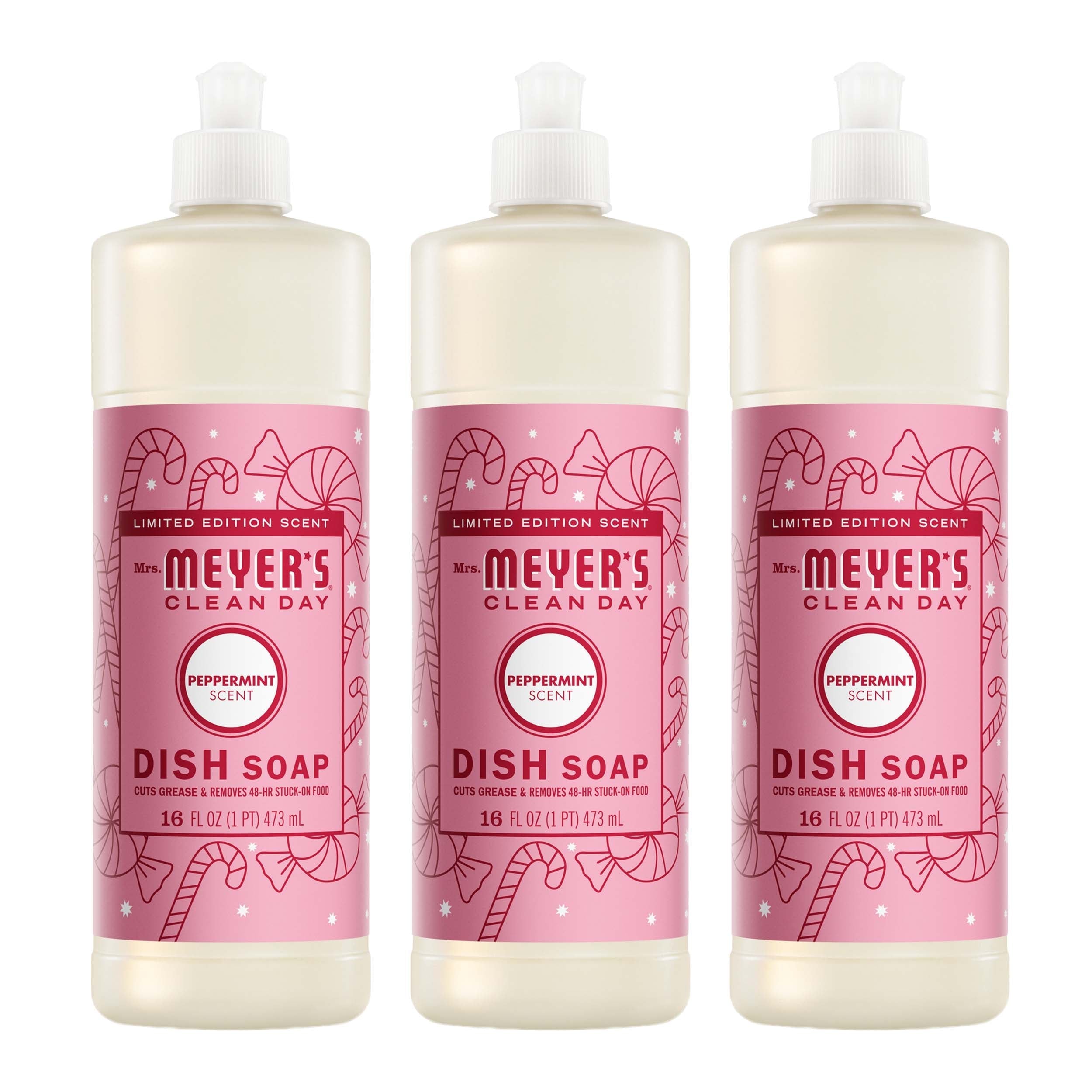 Mrs. Meyer's Peppermint Dish Soap 3-count bundle