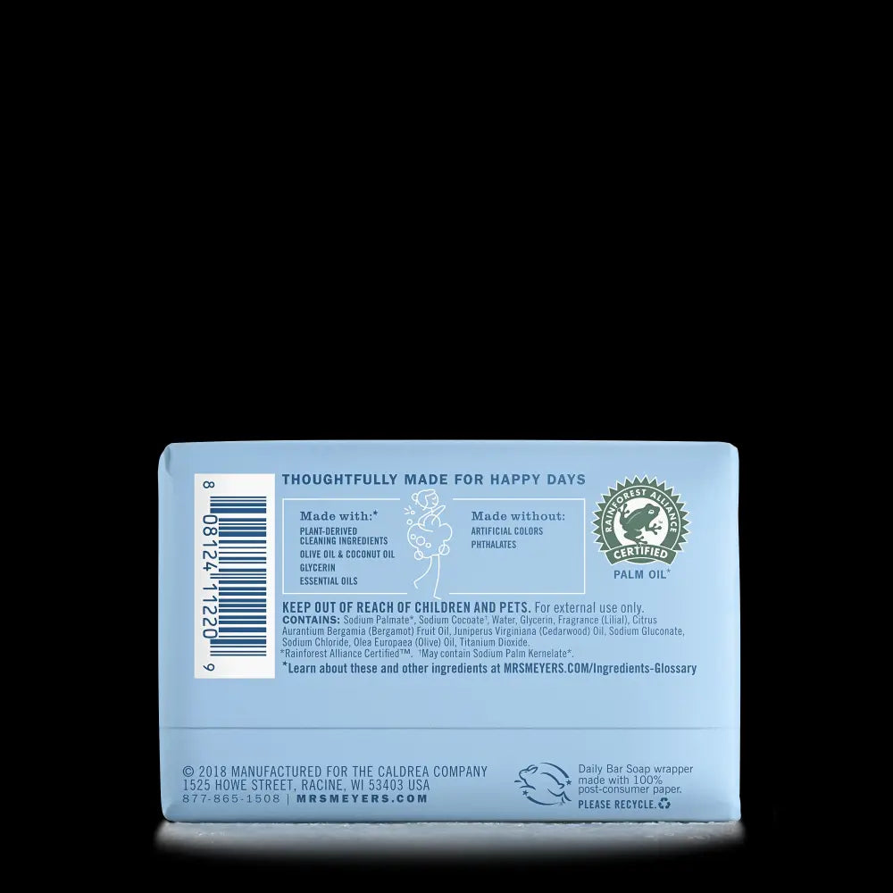 Mrs. Meyer's Rain Water Daily Bar Soap