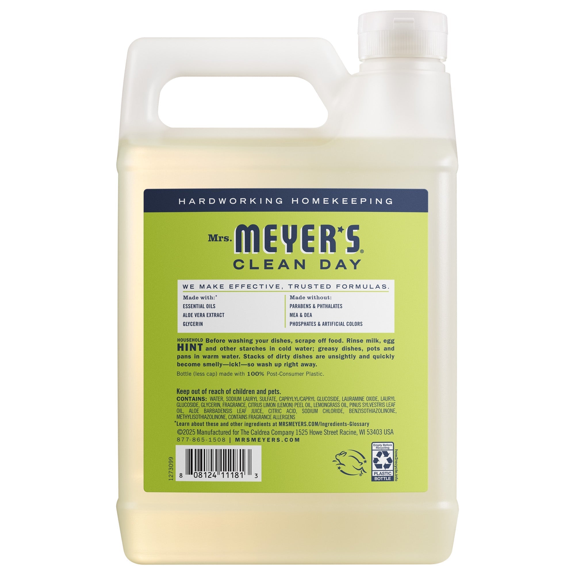 Mrs. Meyer's Lemon Verbena Dish Soap Refill