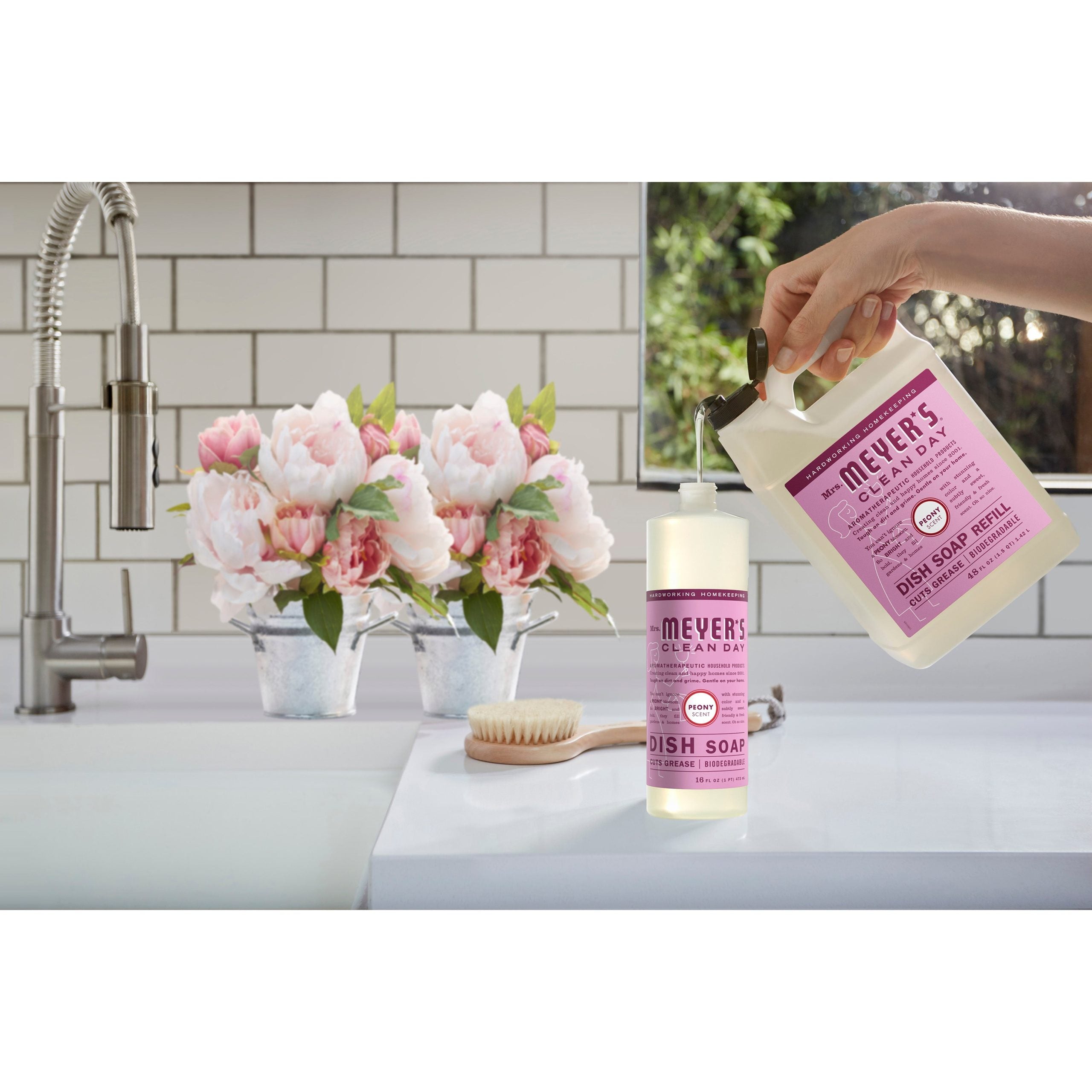 Mrs. Meyer's Peony Dish Soap Refill