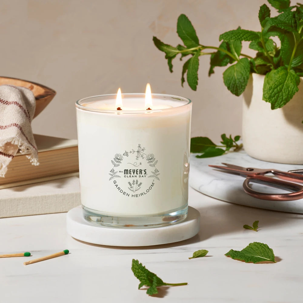 Mrs. Meyer's Wild Mint Garden Heirloom Candle
