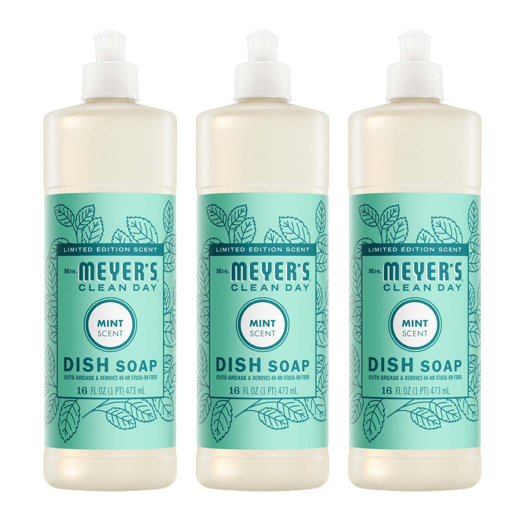 Mrs. Meyer's Mint Dish Soap 3-count bundle