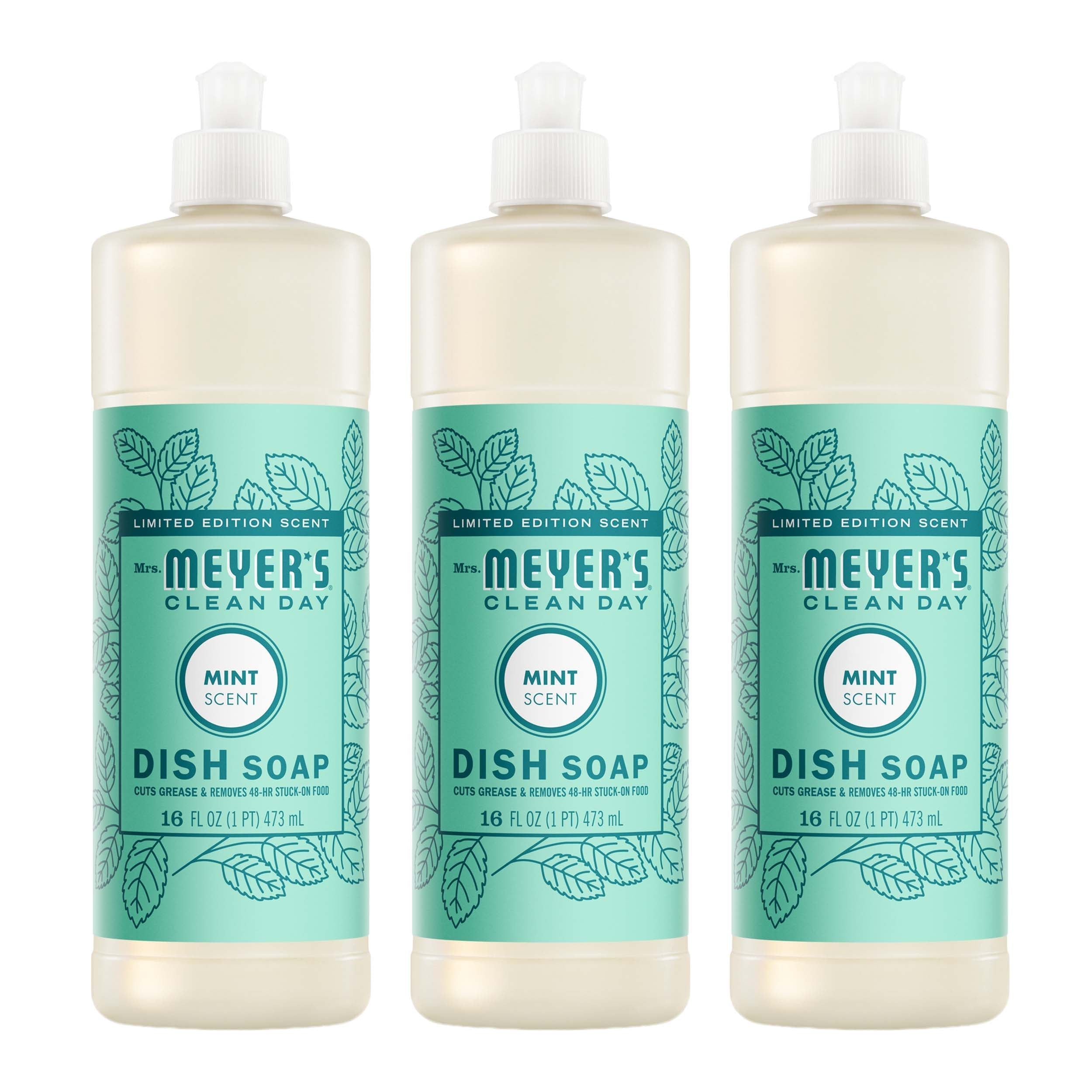 Mrs. Meyer's Mint Dish Soap 3-count bundle