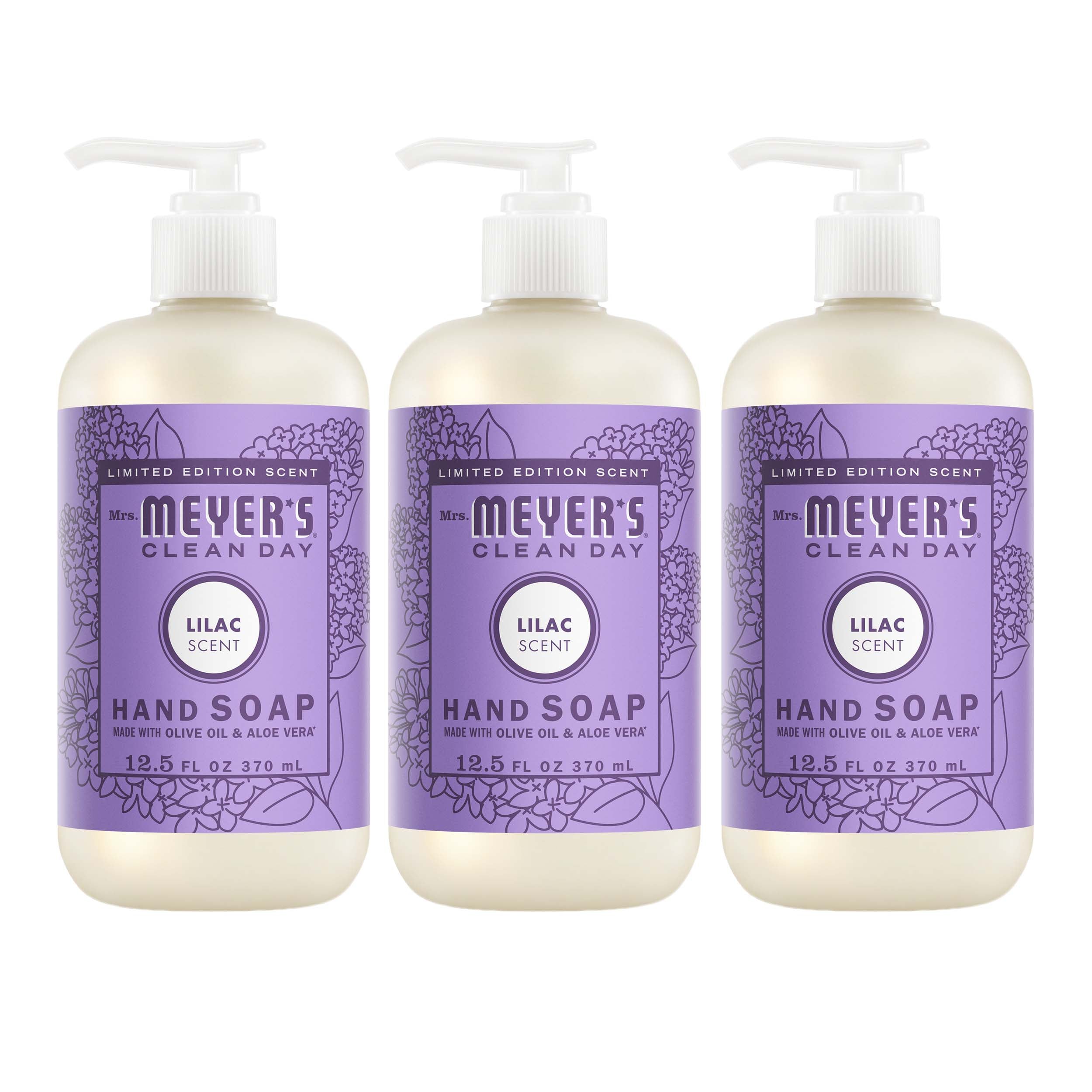 Mrs. Meyer's Lilac Liquid Hand Soap 3-count Bundle