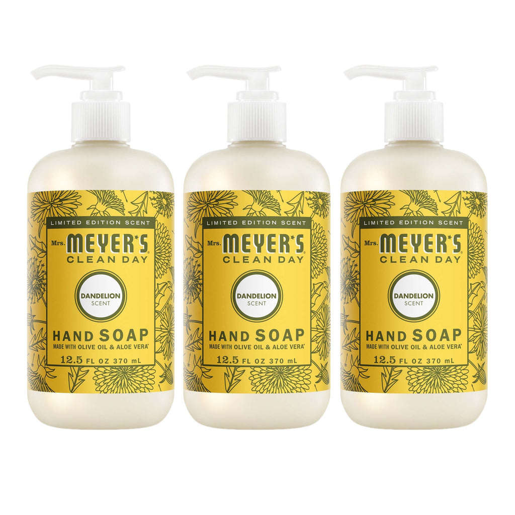 Mrs. Meyer's Dandelion Liquid Hand Soap 3-count Bundle