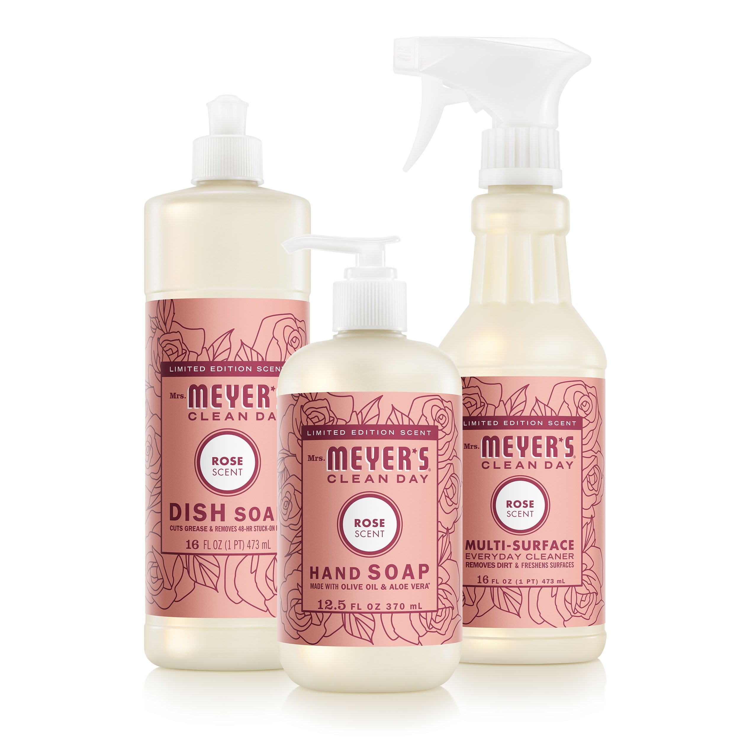 Mrs. Meyer's Rose Kitchen Basics Set