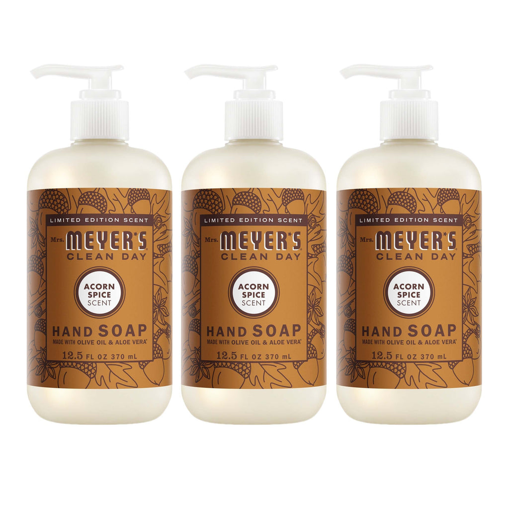Mrs. Meyer's Acorn Spice Liquid Hand Soap 3-count Bundle